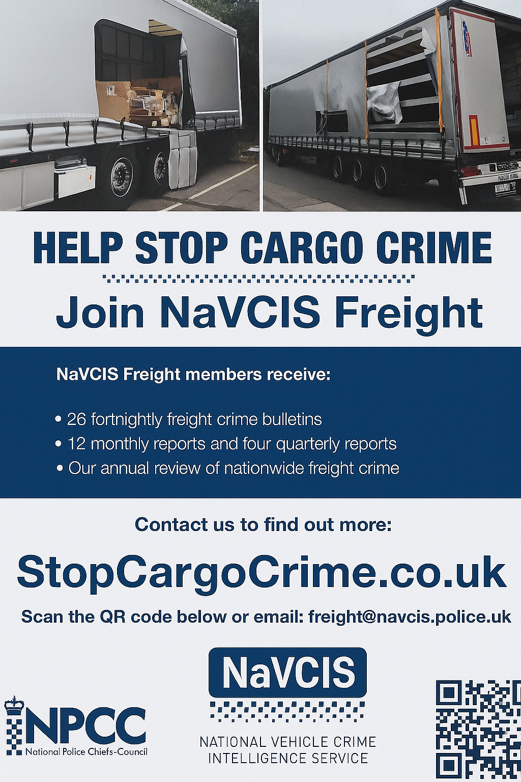 NaVCIS Freight Crime Poster